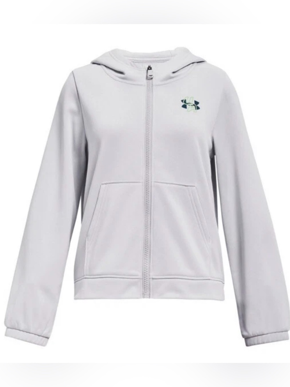 Under Armour Girl's Fleece Full Zip Logo Hoodie Medium